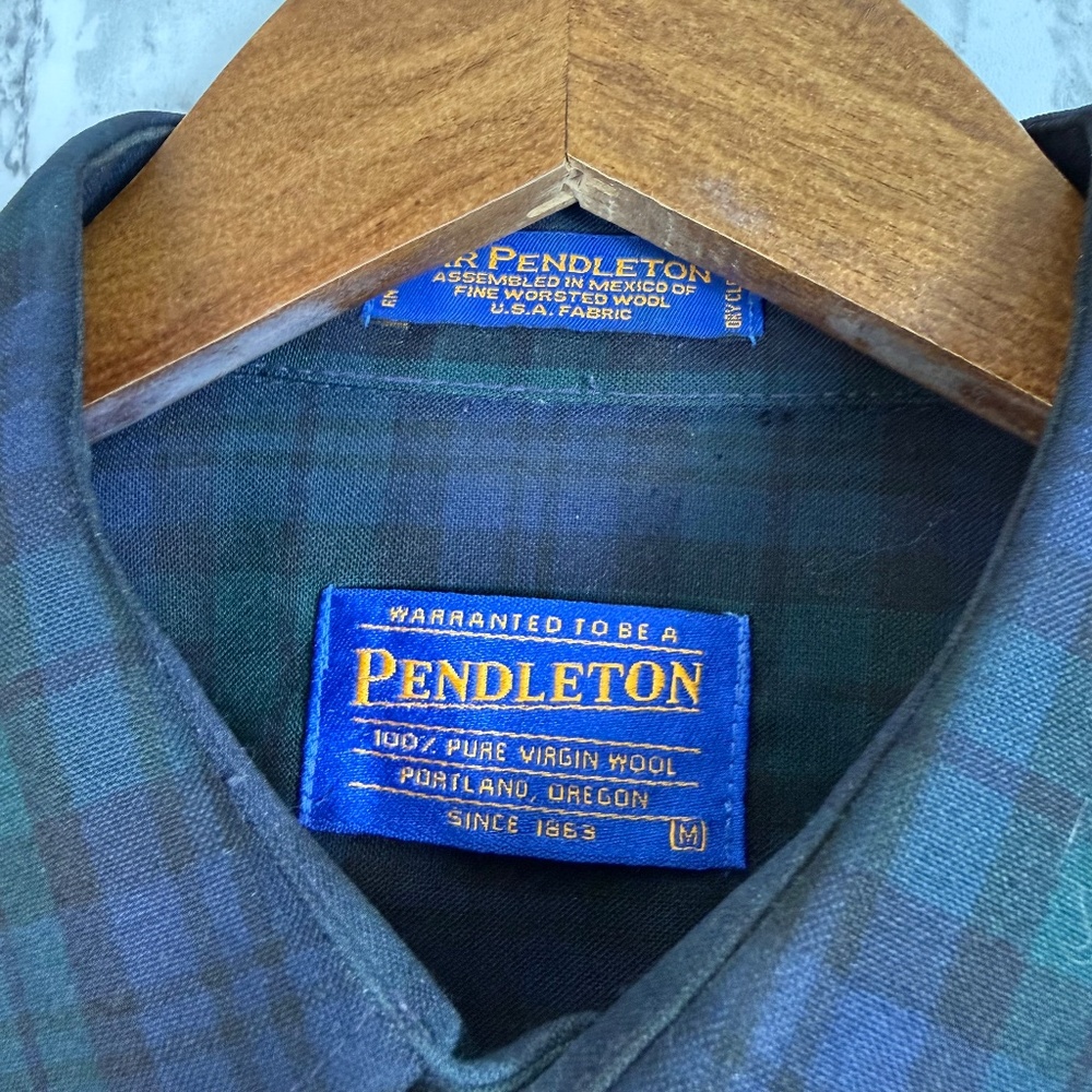 Pendleton Sir Pendleton Classic Tartan Plaid Virg… - image 3